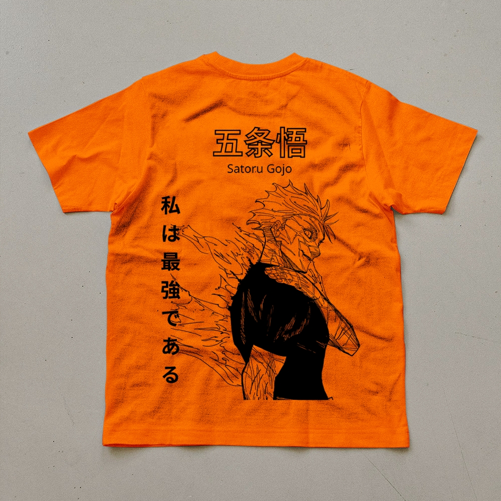 Unisex Oversized Anime Print T-Shirt-AnimeClothe