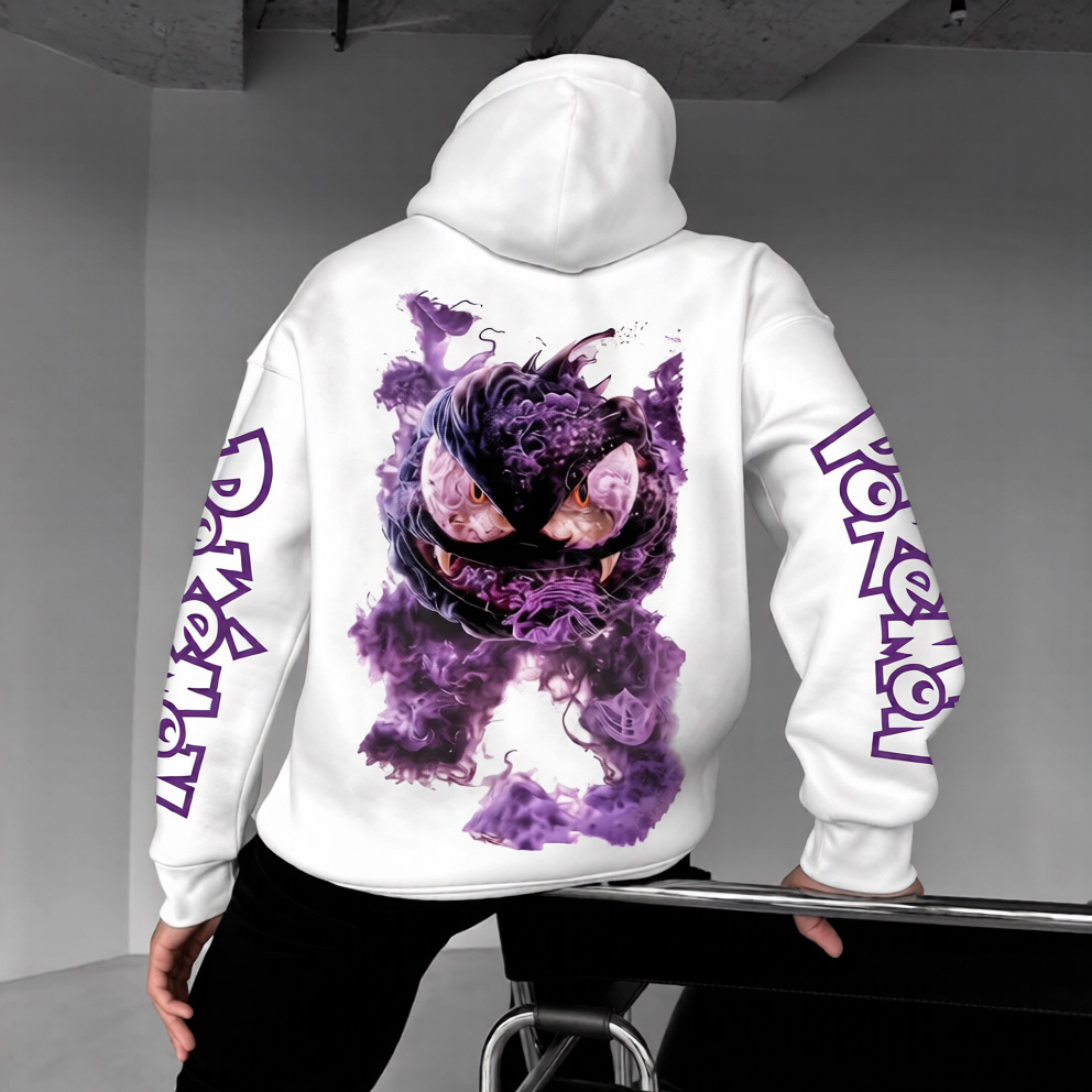 Pokémon Unisex Anime Gengar Hoodie