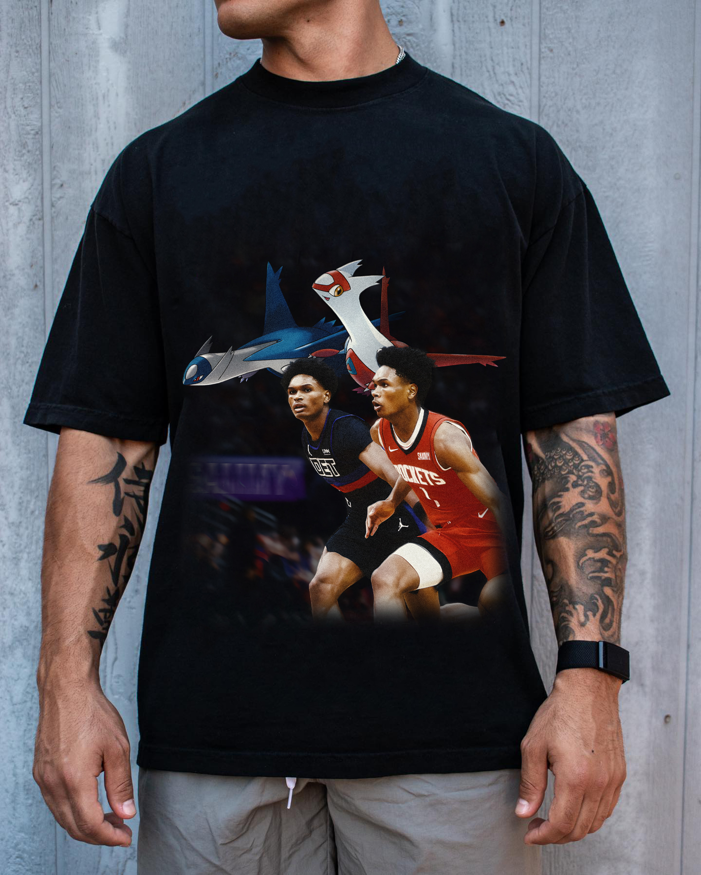 Unisex Vintage Tee丨 Cade Cunningham X Amen Thompson-AnimeClothe