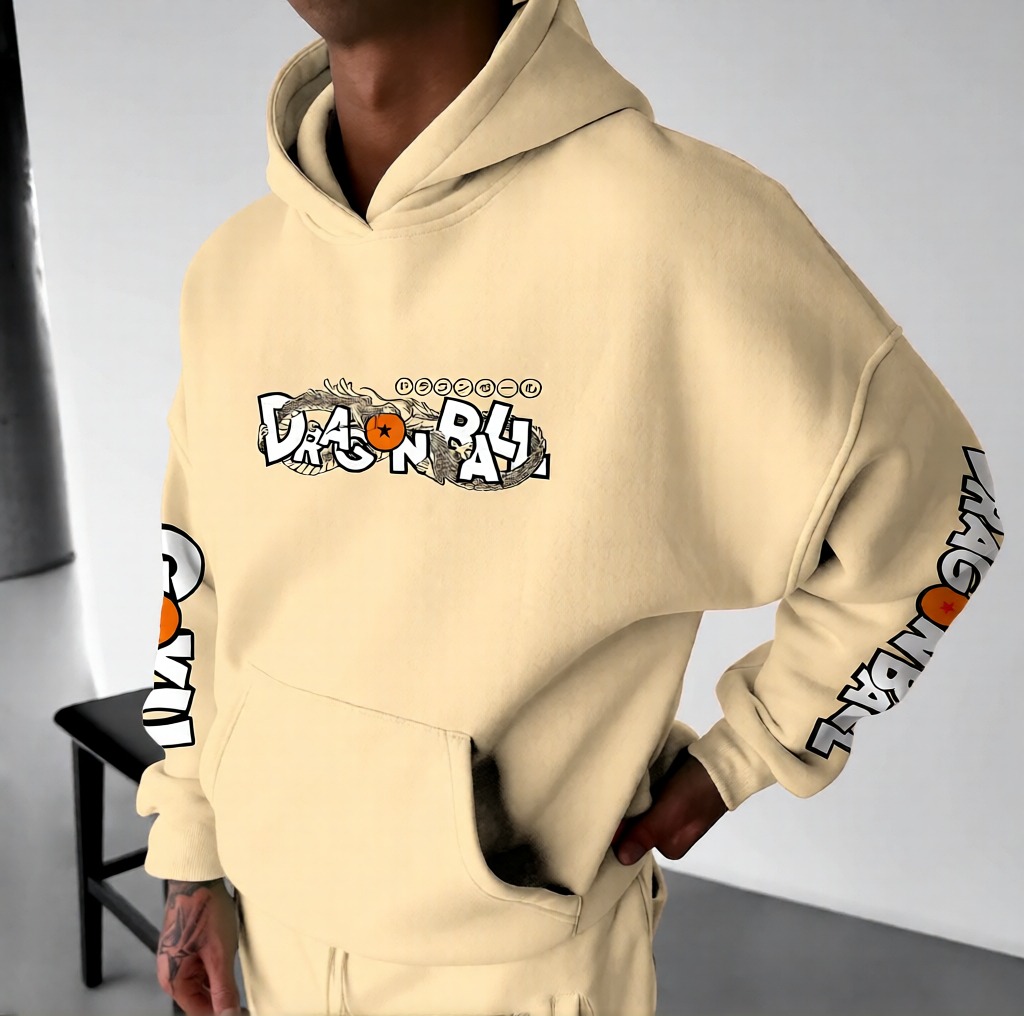 Unisex Anime Print  Casual Oversized Hoodie