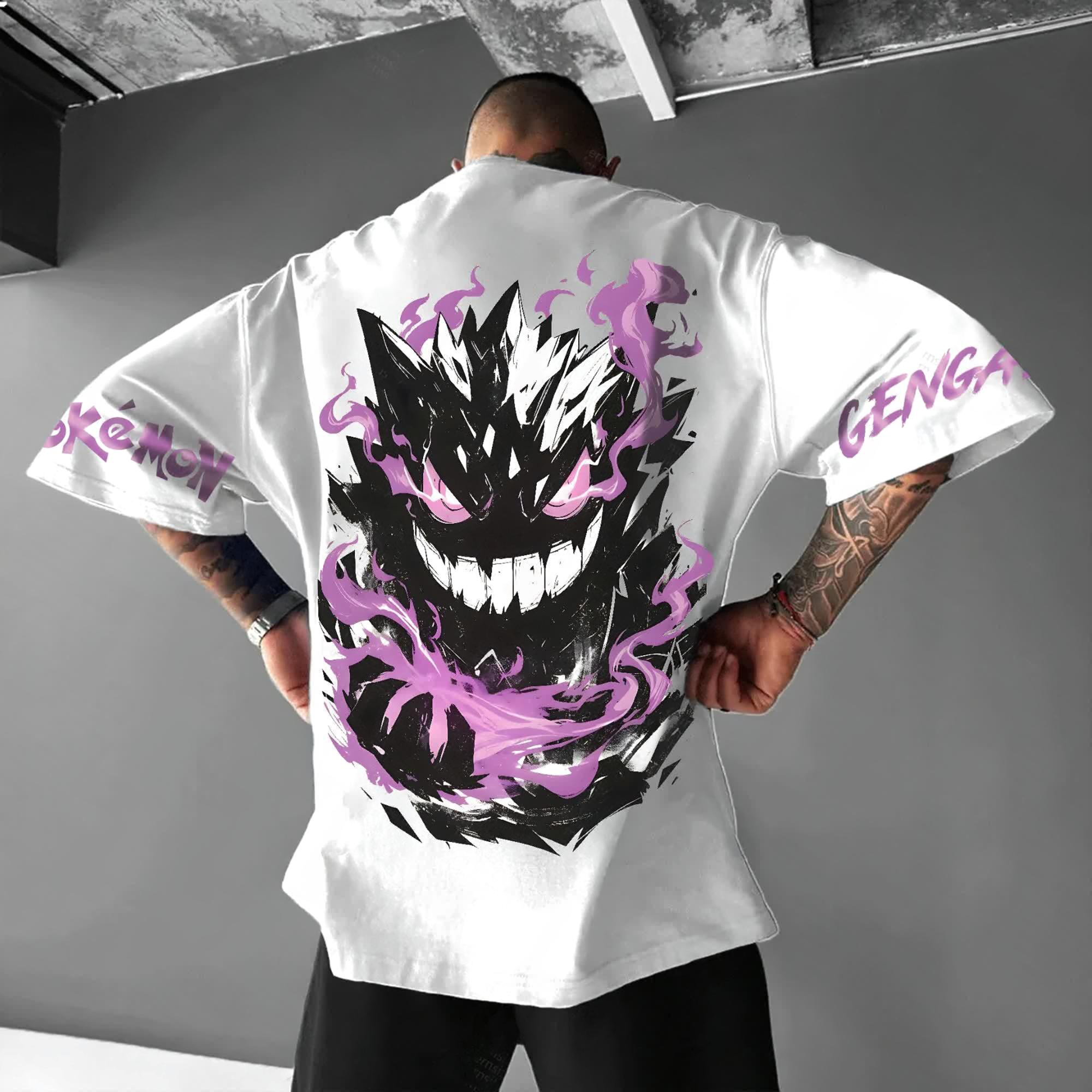 Pokémon Unisex Anime Gengar T-shirt