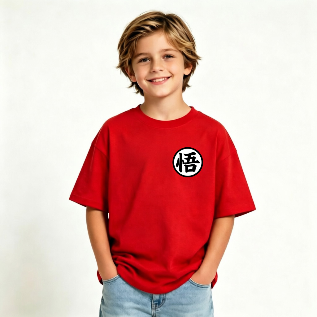 Dragon Ball Goku Anime Graphic T-shirts for Kids Cartoon Print Cotton Tee