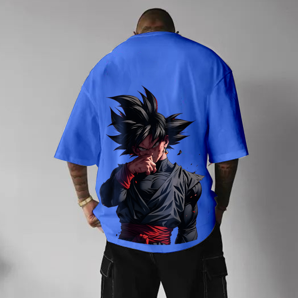 Unisex Oversized Anime Print T-Shirt