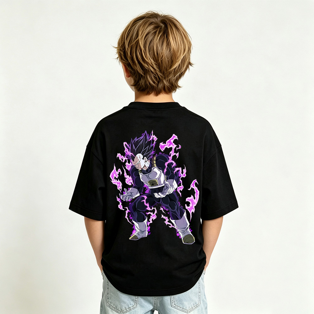 Dragon Ball Anime Graphic T-Shirt for Vegeta Kids Cartoon Print Cotton Tee