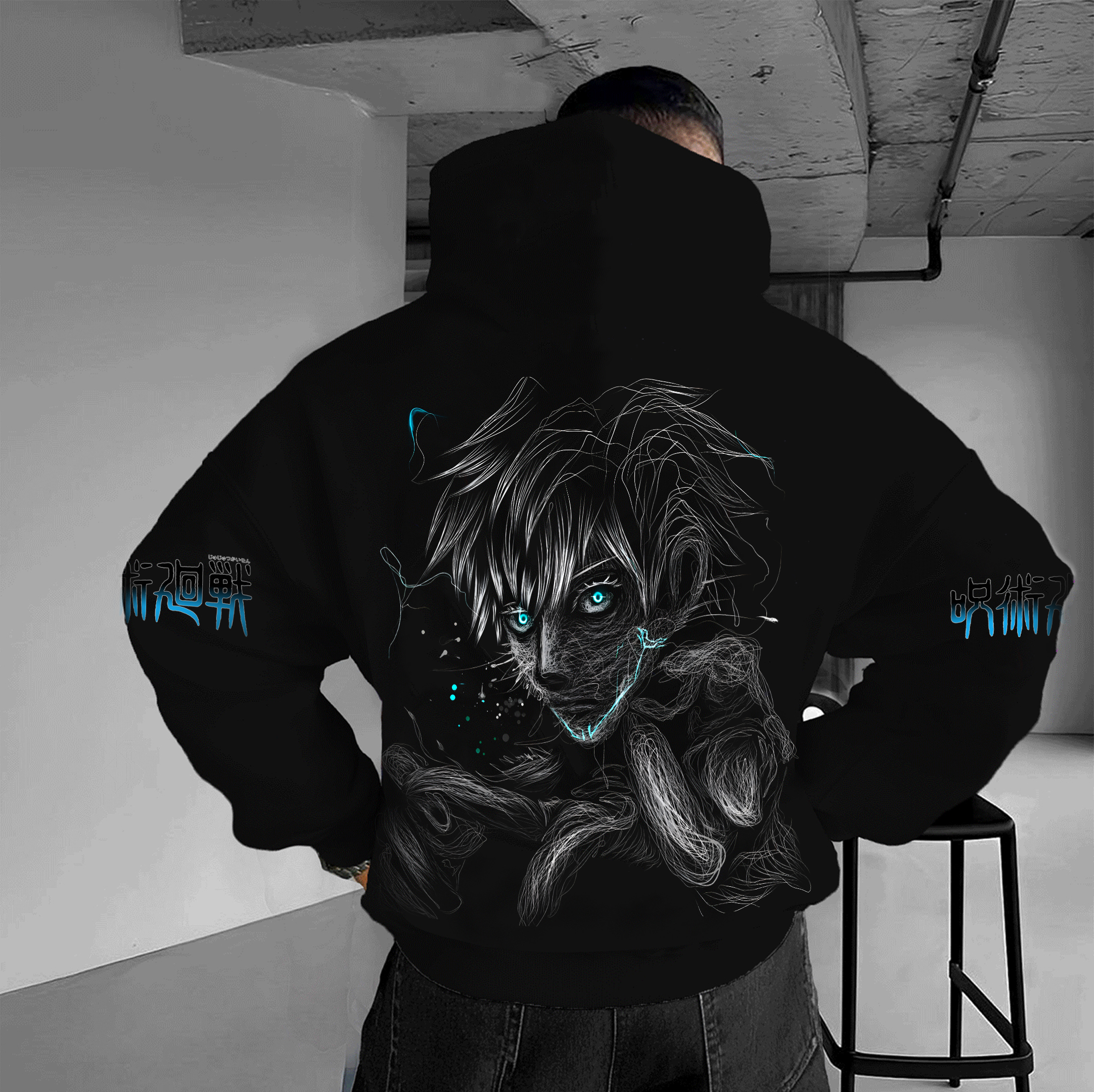 Gojo Satoru Hoodie Unisex Anime Print丨 Jujutsu Kaisen-AnimeClothe