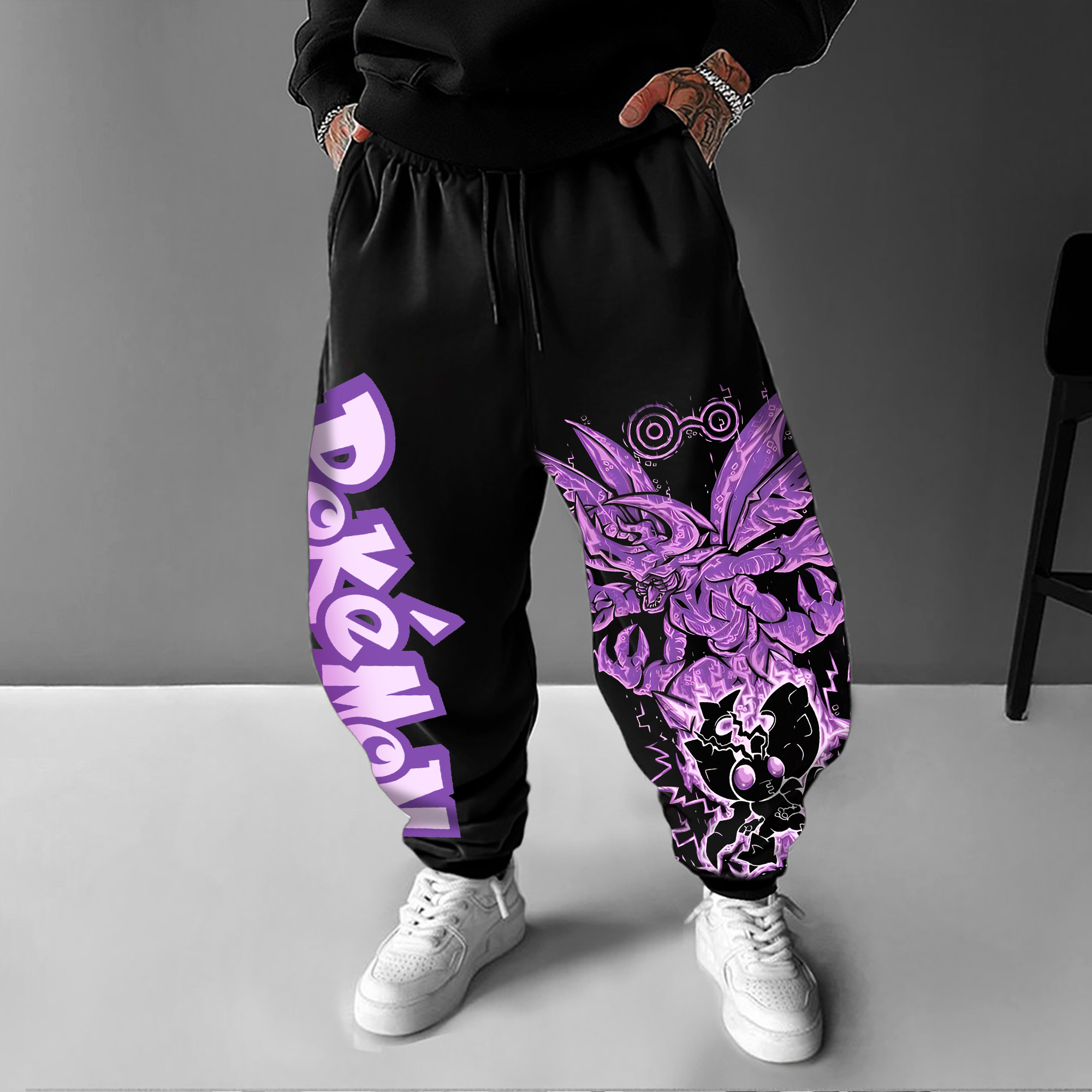 Unisex Casual Anime Streetwear Pants-AnimeClothe