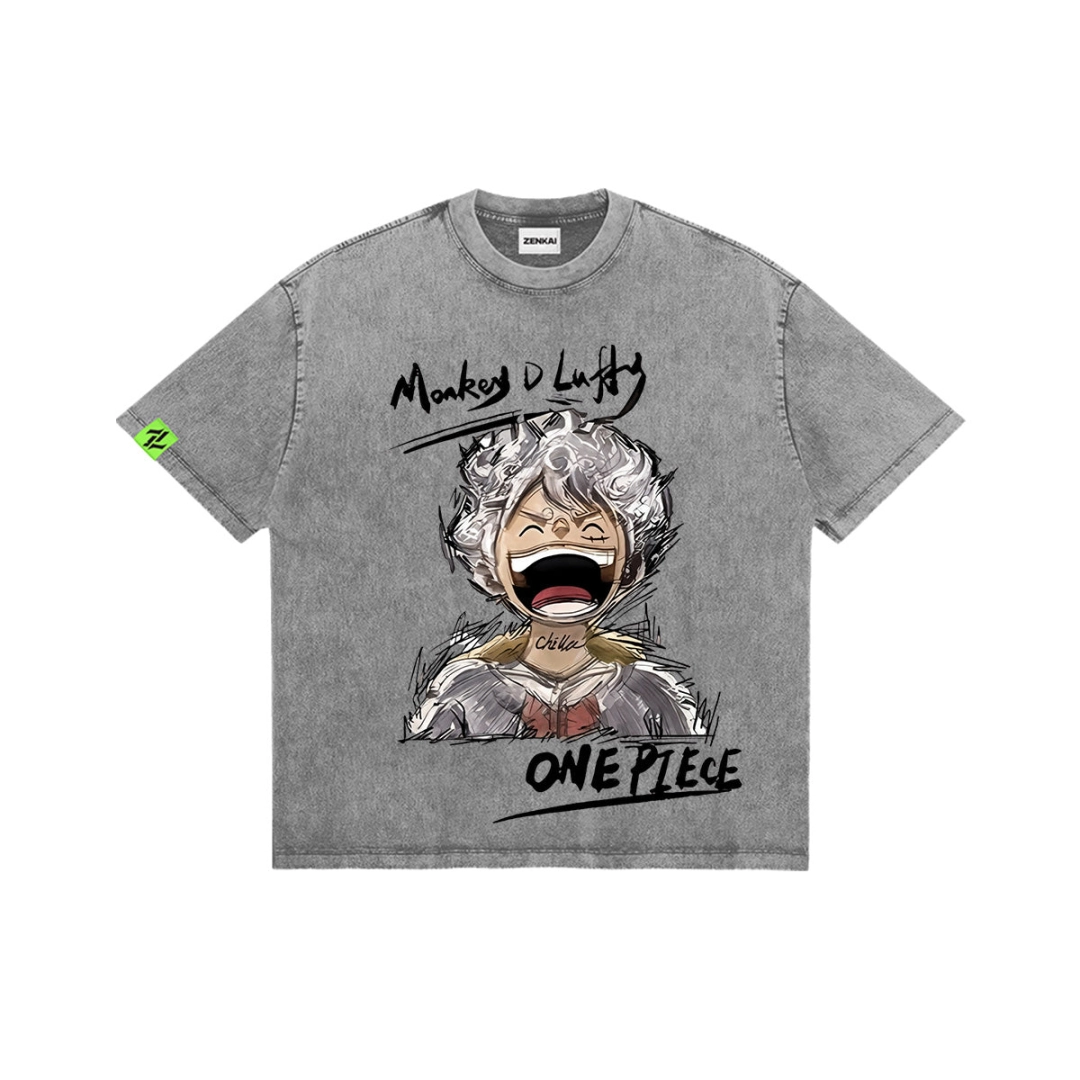 LUFFY Washed T-Shirt丨One Piece
