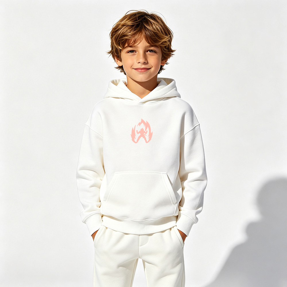 Dragon Ball Anime Graphic Hoodie for Kids Vegeta Cartoon Print Cotton Tee