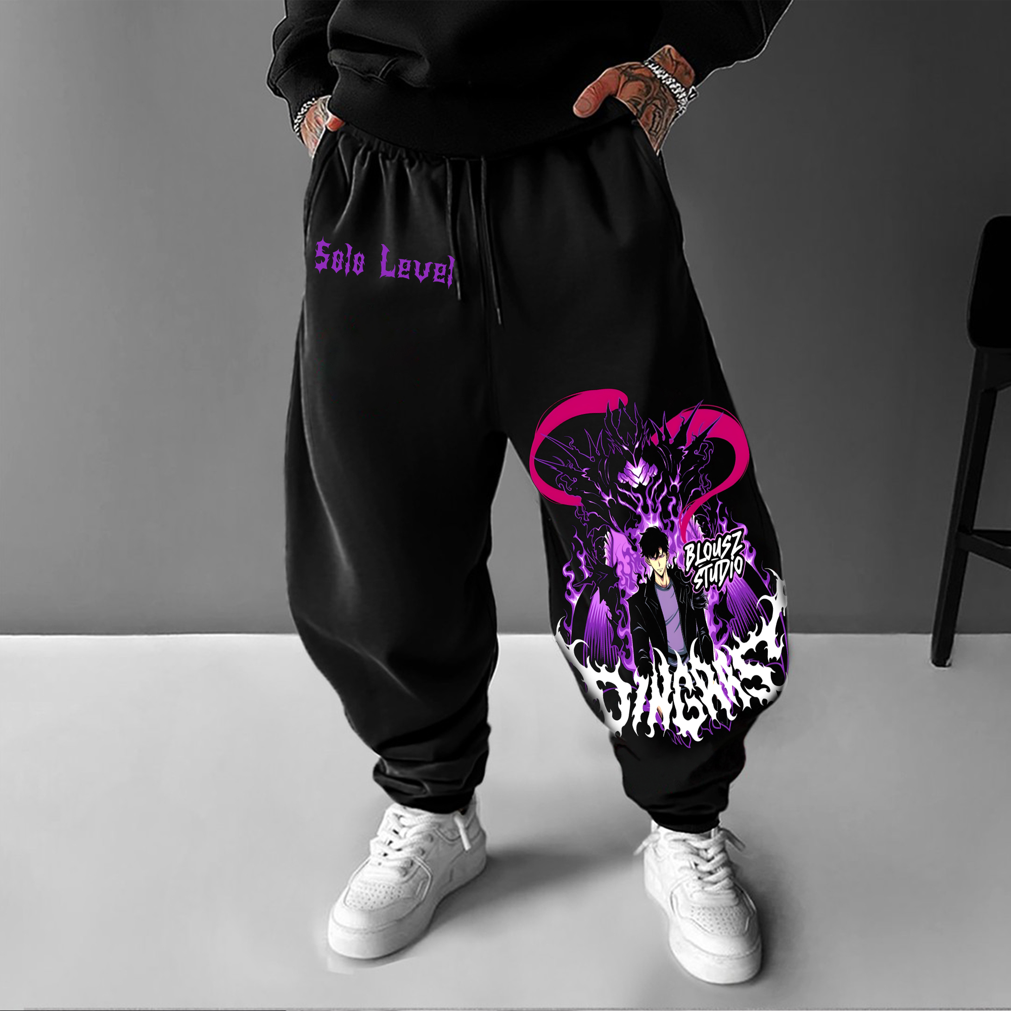 Unisex Casual Anime Streetwear Pants