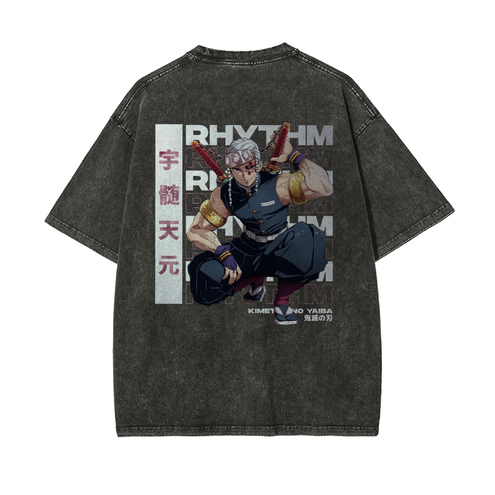 OG Tengen Uzui Vintage Oversized T-Shirt | Demon Slayer