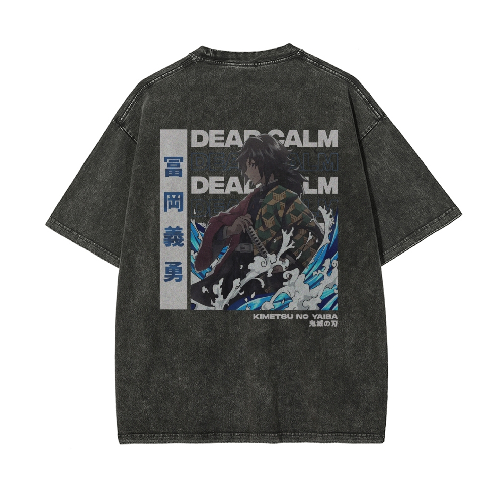 OG Giyu Tomioka Vintage Oversized T-Shirt | Demon Slayer