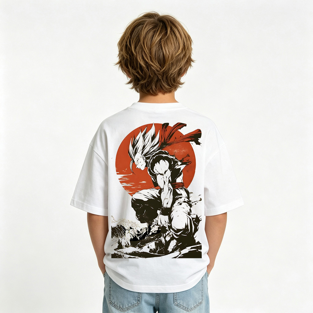 Dragon Ball Anime Graphic T-Shirt for Goku Kids Cartoon Print Cotton Tee