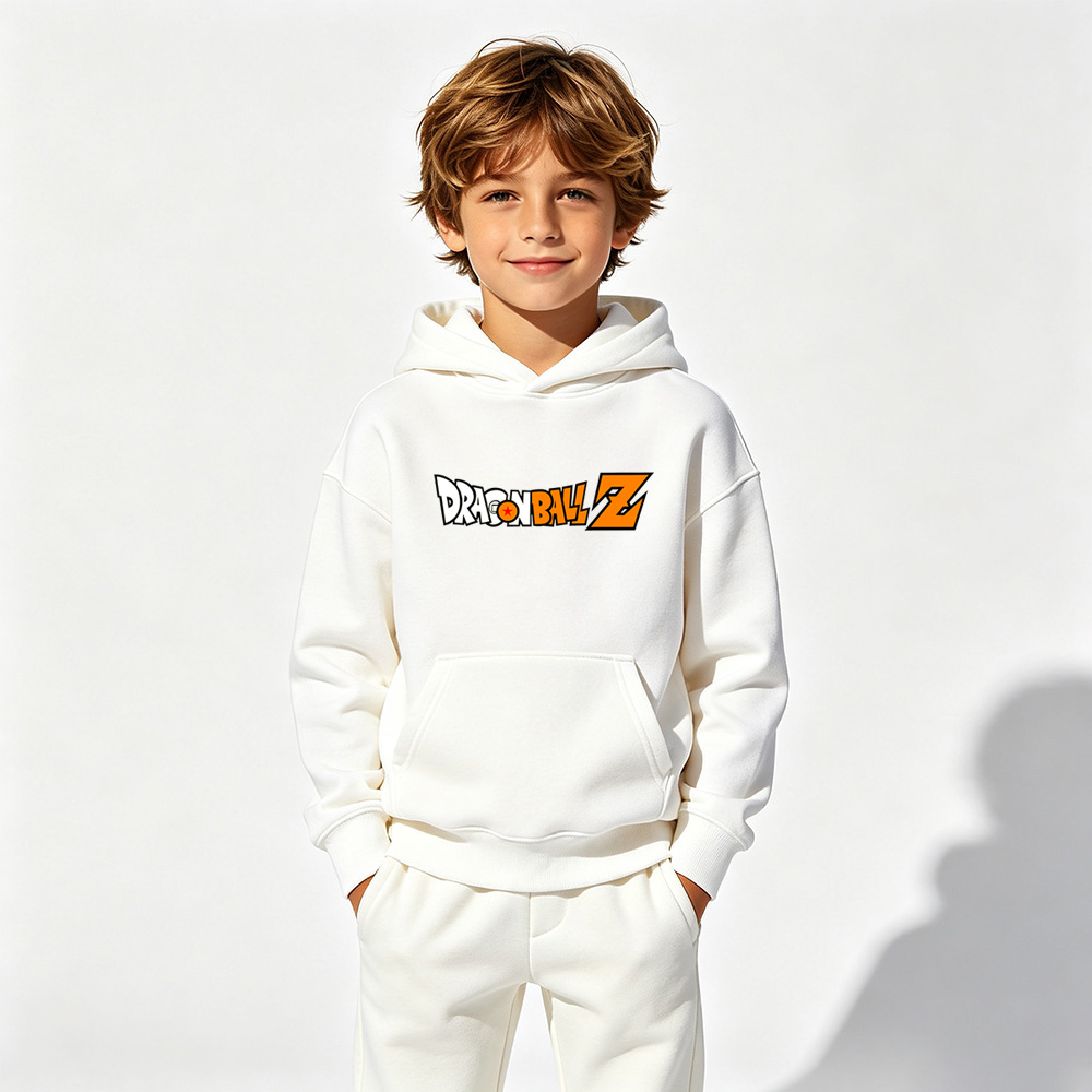 Dragon Ball Anime Graphic Hoodie for Kids Cartoon Print Cotton Tee