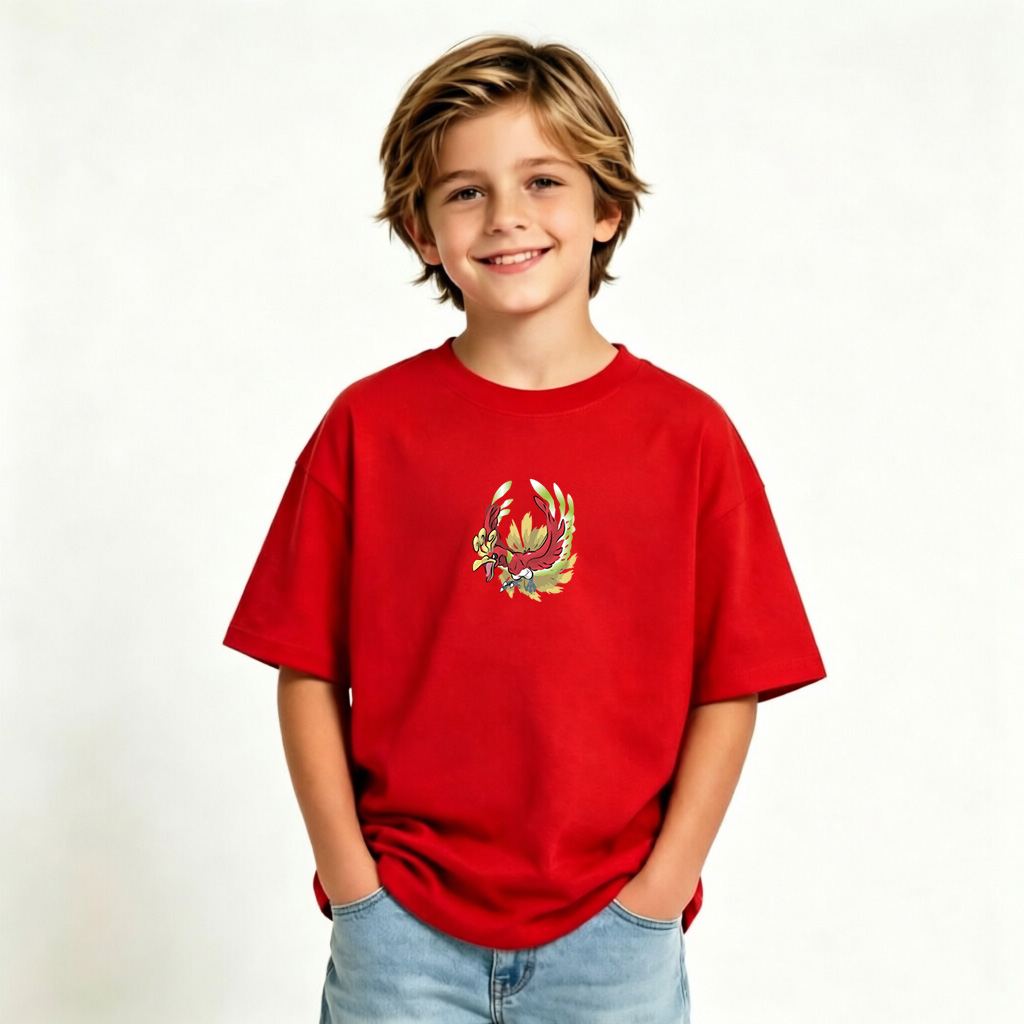 Pokémon Anime Graphic T-Shirt for Kids Cartoon Print Cotton Tee