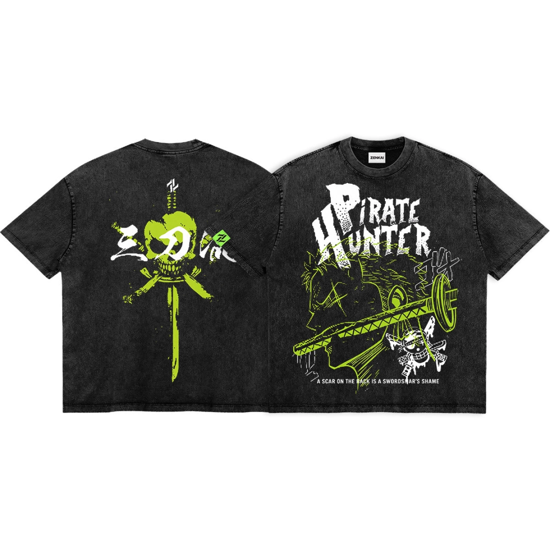 Zoro Washed T-Shirt丨One Piece