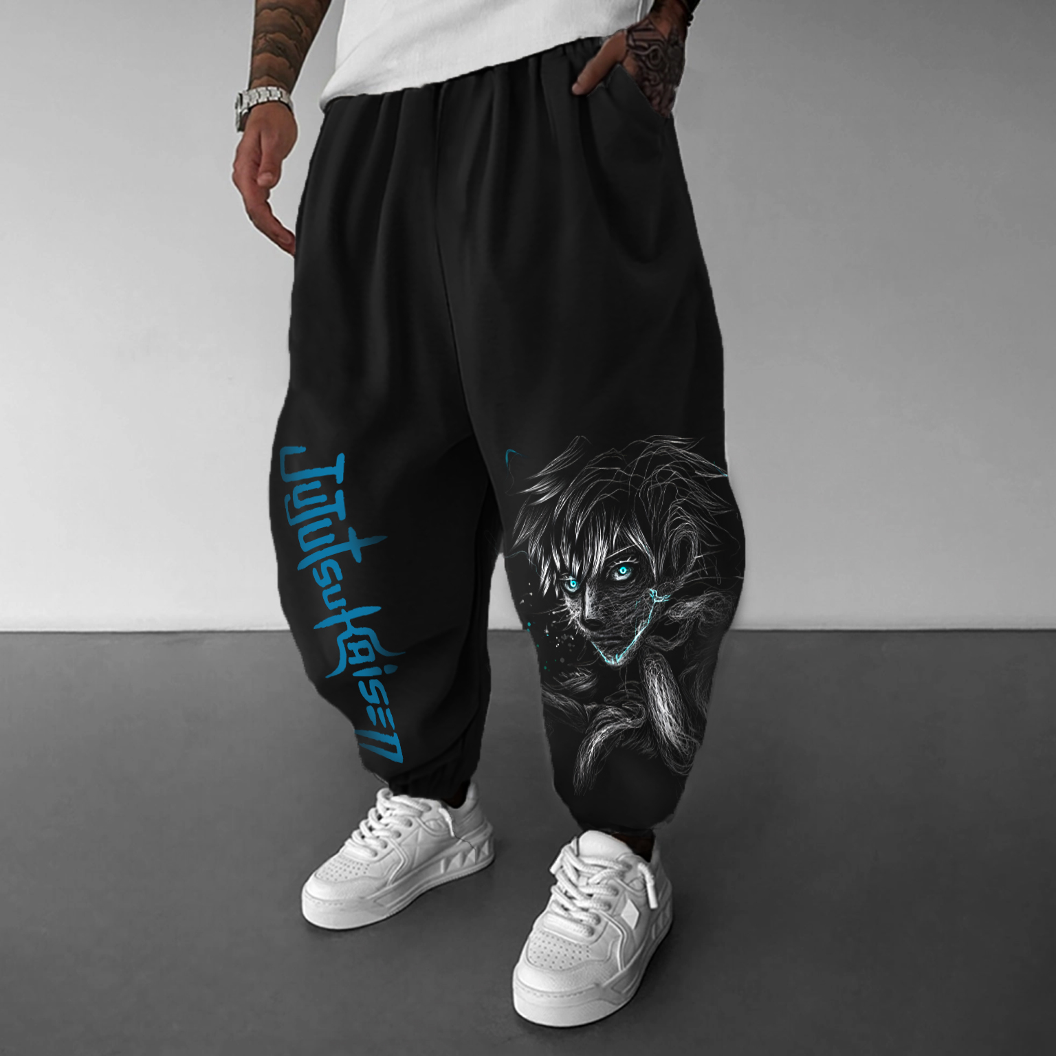 Gojo Satoru Unisex Anime Printed  Pants丨Jujutsu Kaisen-AnimeClothe