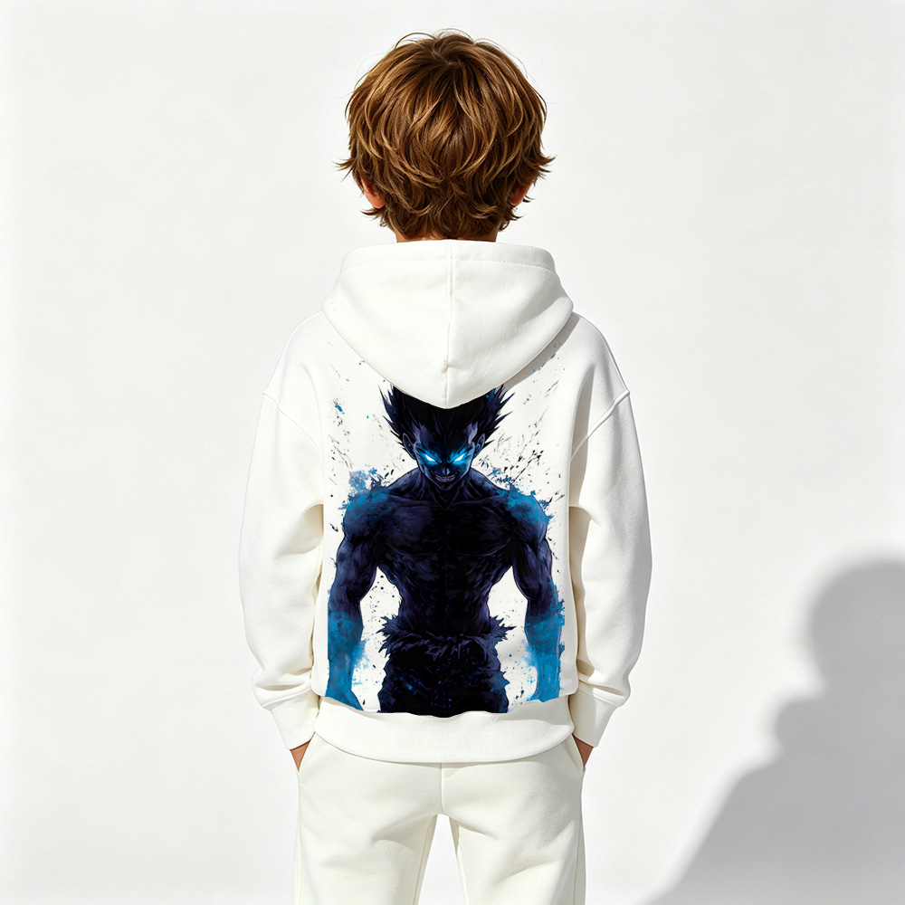 Dragon Ball Anime Graphic Hoodie for Kids Cartoon Print Cotton Tee