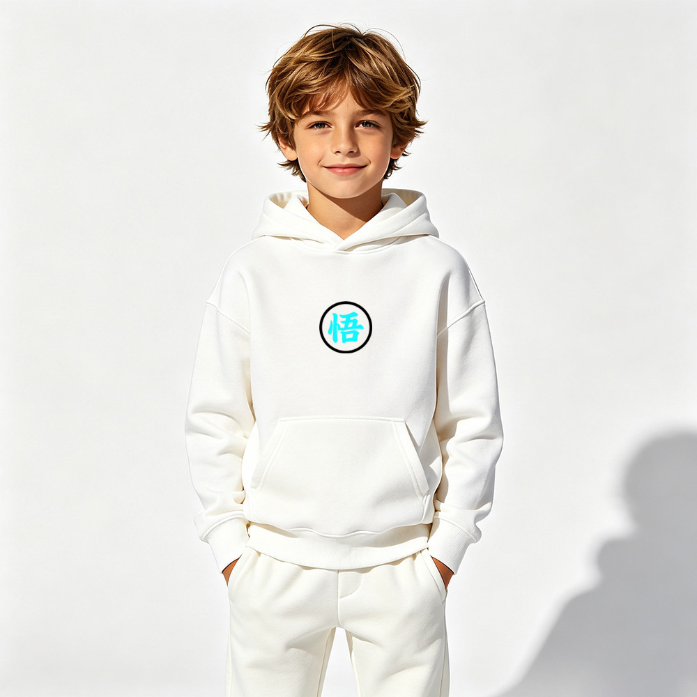 Dragon Ball Anime Graphic Hoodie for Goku Kids Cartoon Print Cotton Tee