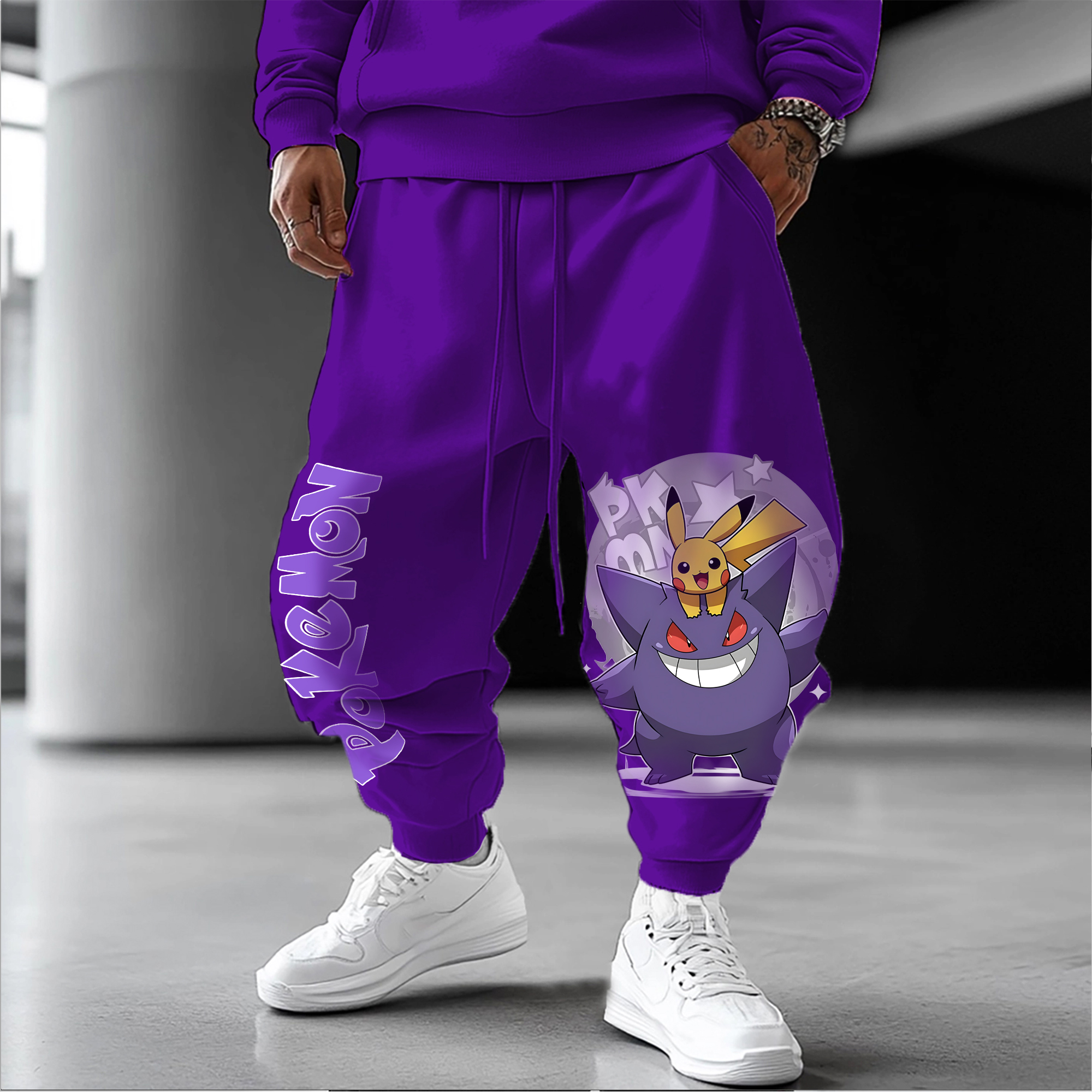 Unisex   Casual Anime Streetwear Pants-AnimeClothe