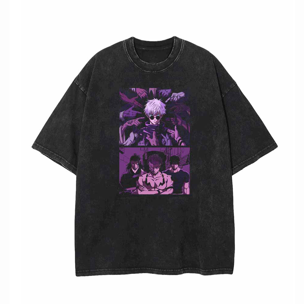 GOJO VS WORLD VINTAGE TEE-AnimeClothe
