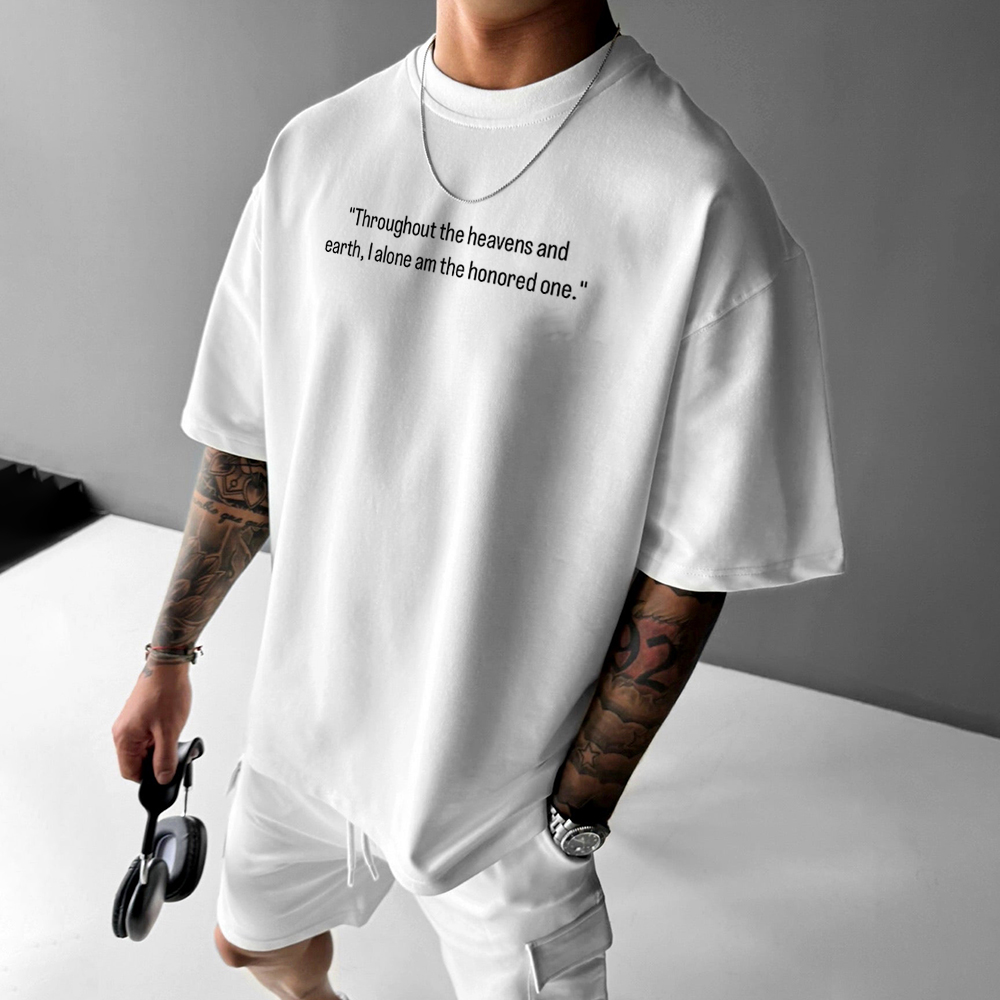 Oversized Unisex Anime  Print T-Shirt-AnimeClothe