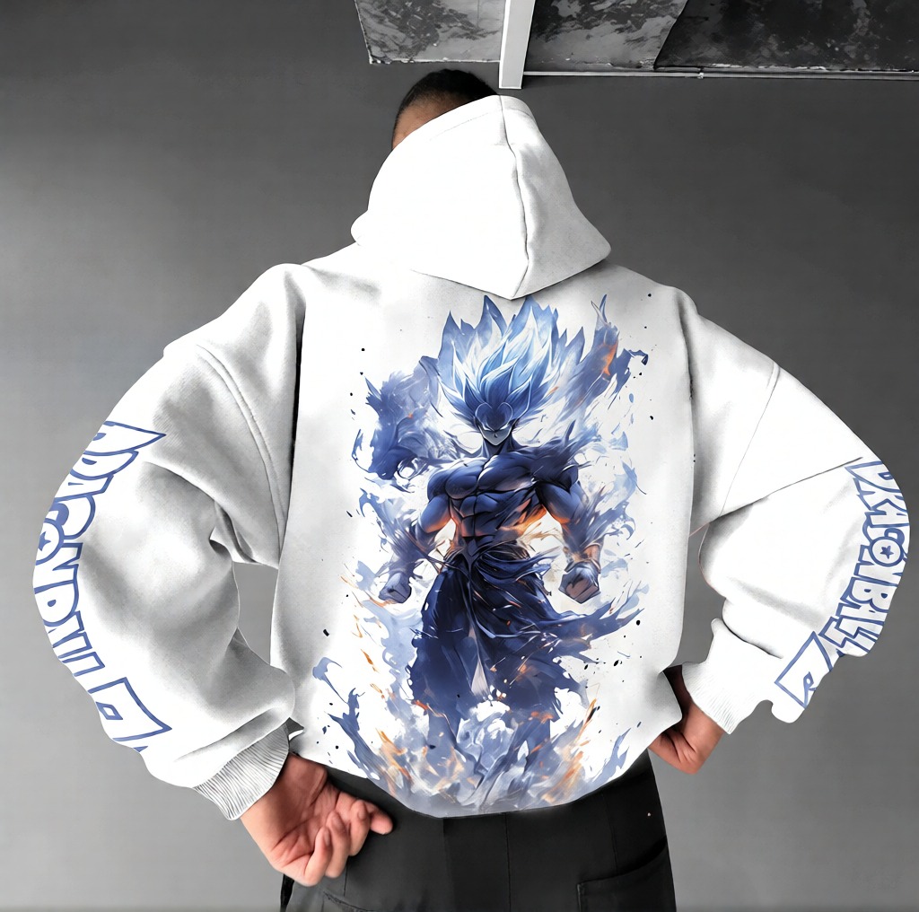 Unisex Anime Print  Casual Oversized Hoodie