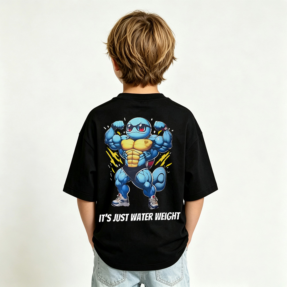 Pokémon Anime Graphic T-Shirt for Squirtle Kids Cartoon Print Cotton Tee