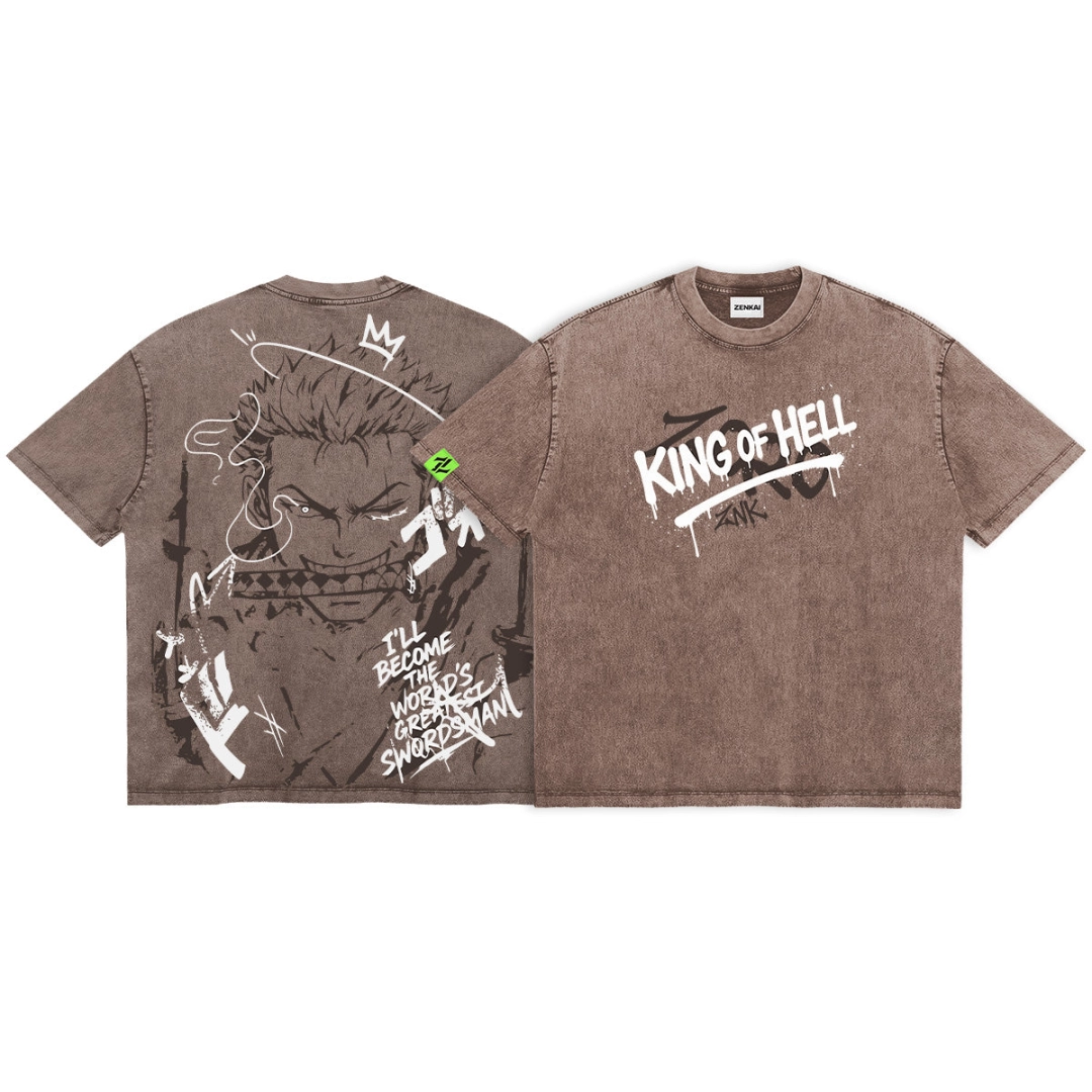 Zoro Washed T-Shirt丨One Piece