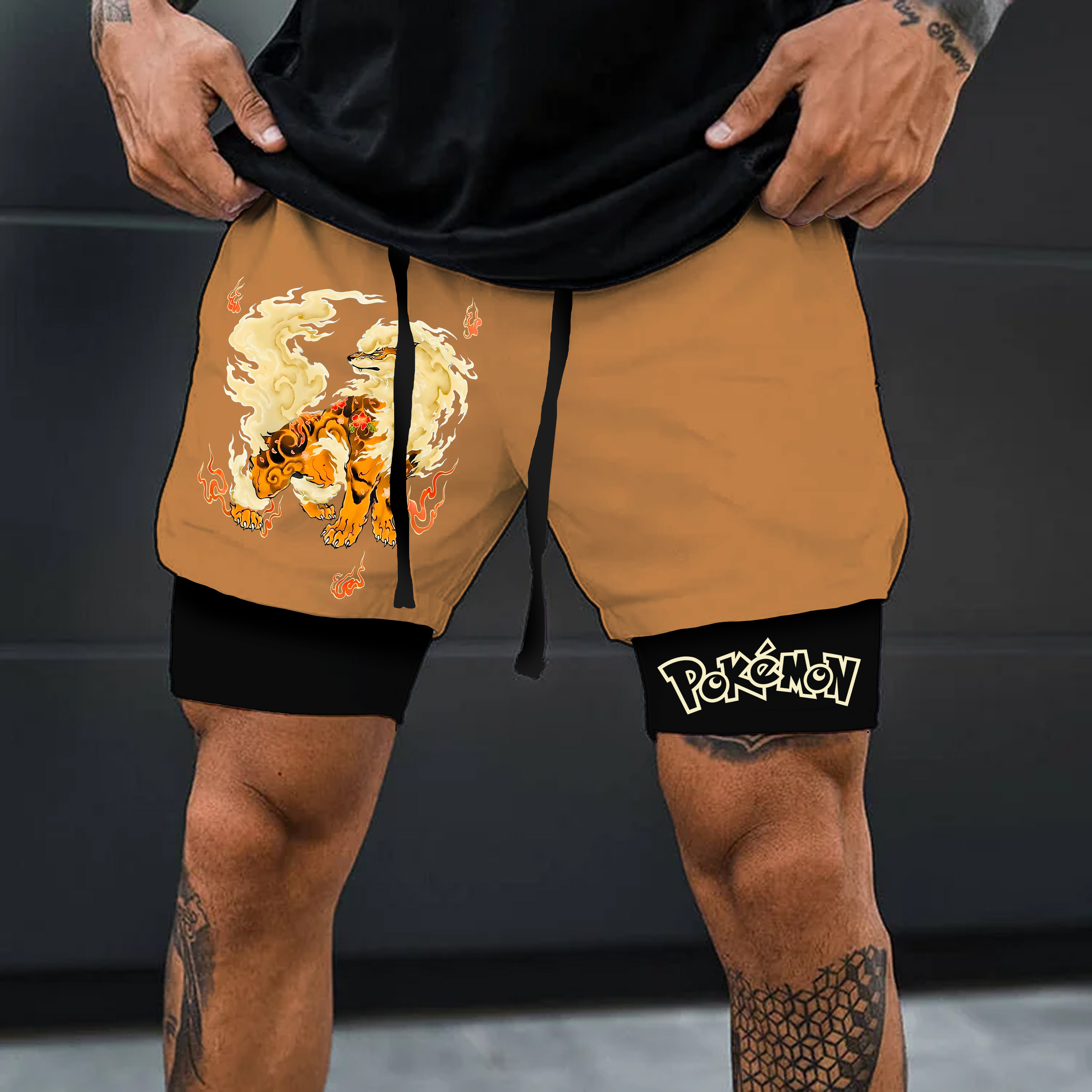 Unisex   Casual Anime Streetwear Shorts-AnimeClothe