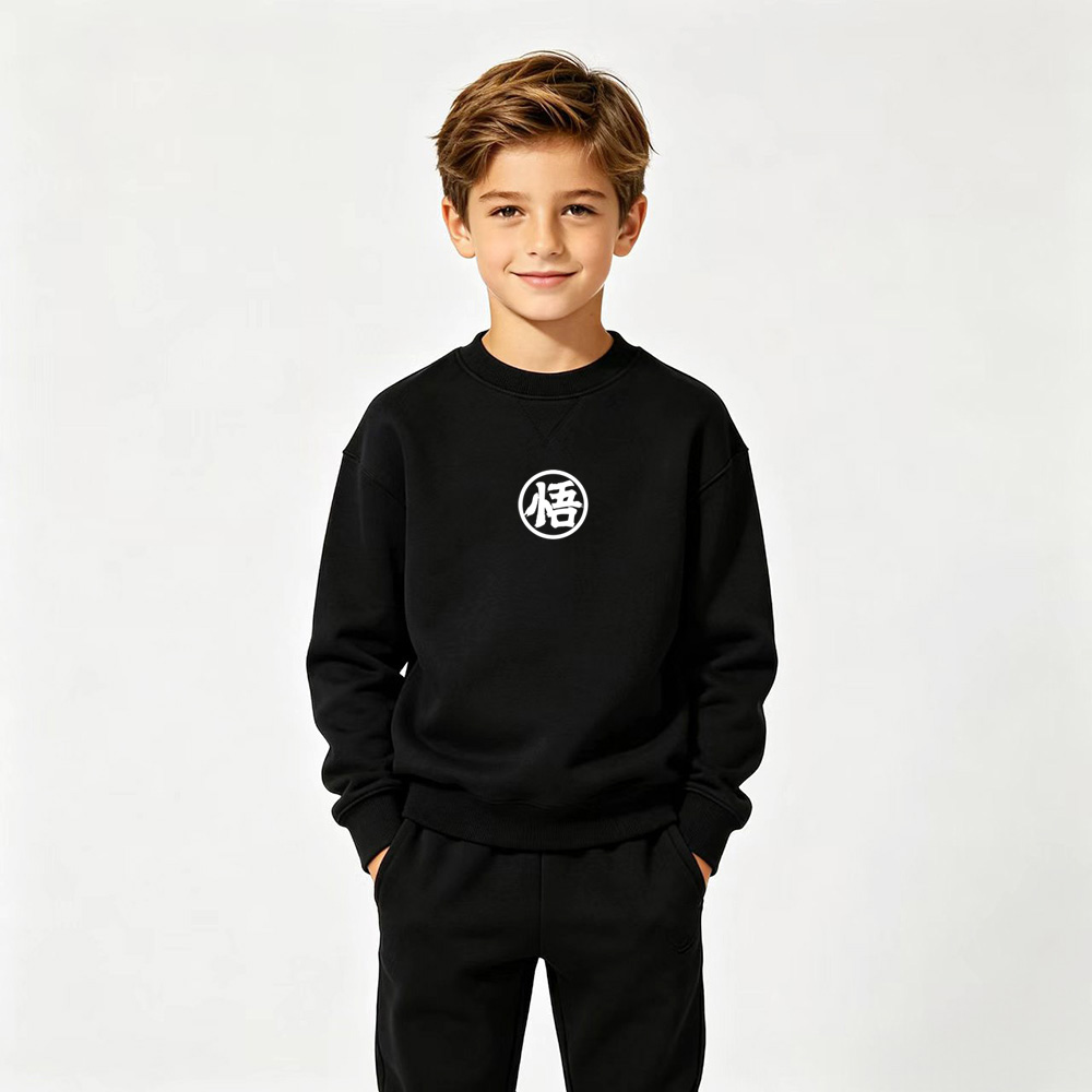 Dragon Ball Anime Graphic Crewneck Sweatshirt for Goku Kids Cartoon Print Cotton Tee