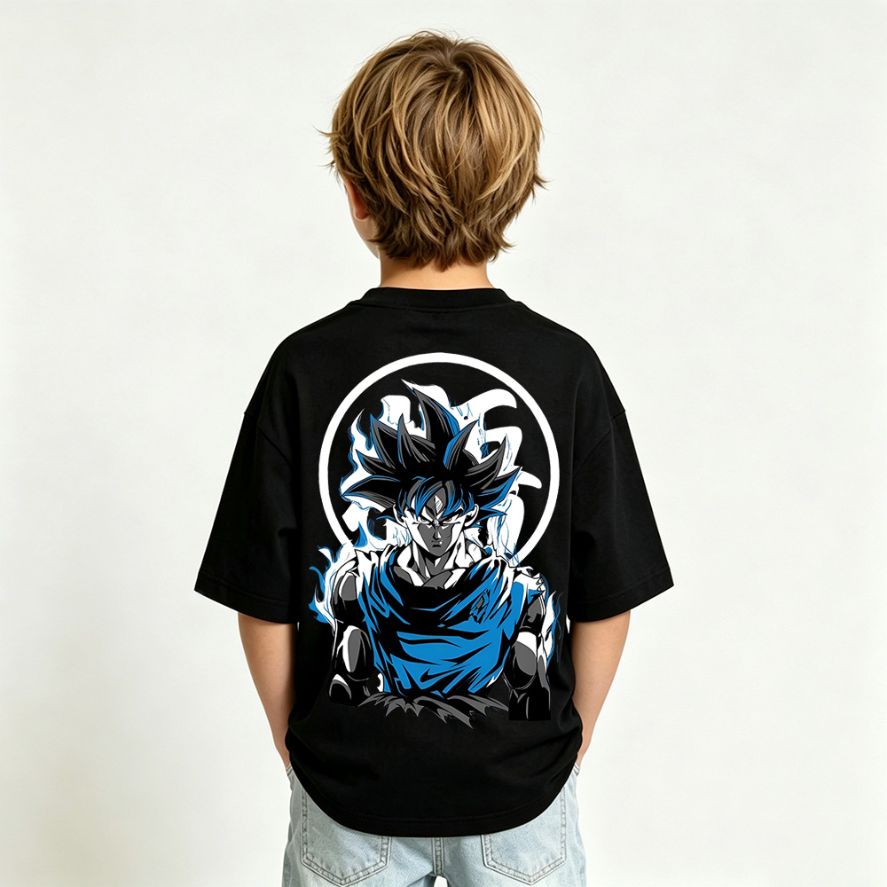Dragon Ball Anime Graphic T-Shirt for Goku Kids Cartoon Print Cotton Tee