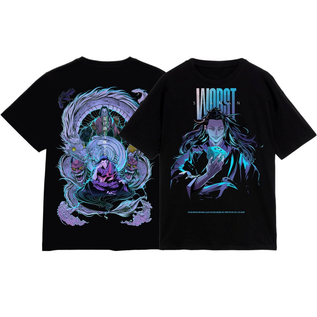 VINTAGE TEE丨Kenjaku Tee - JJK-AnimeClothe
