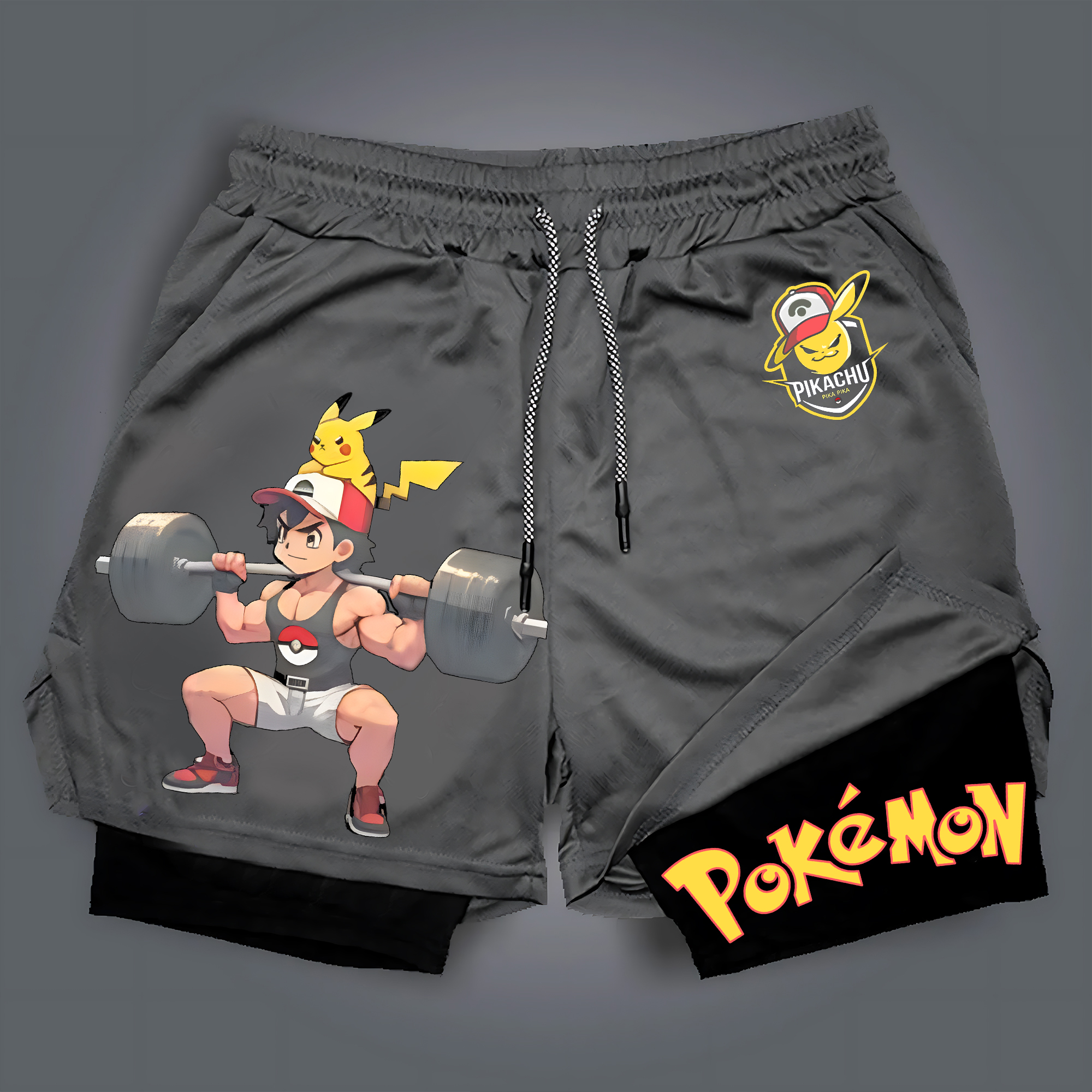 Unisex   Casual Anime Streetwear Shorts-AnimeClothe