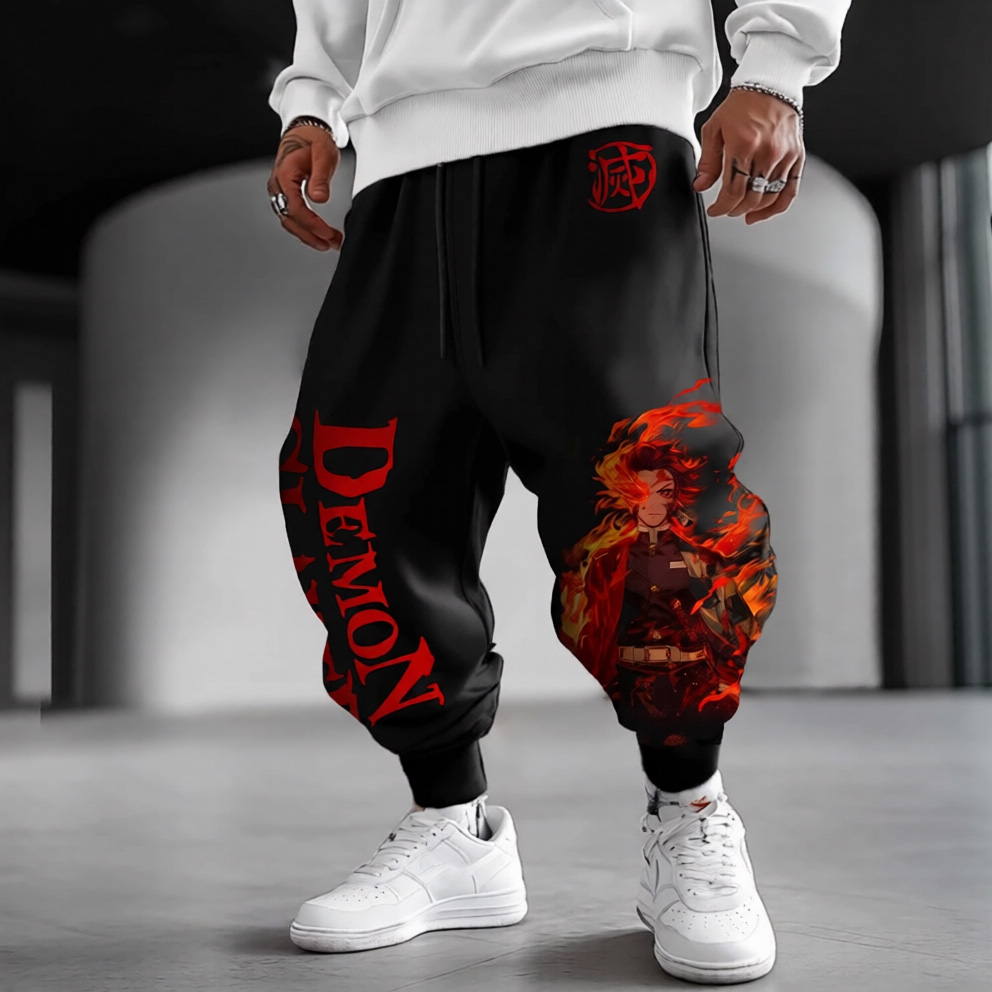 Unisex Demon Slayer Casual Anime Streetwear Pants
