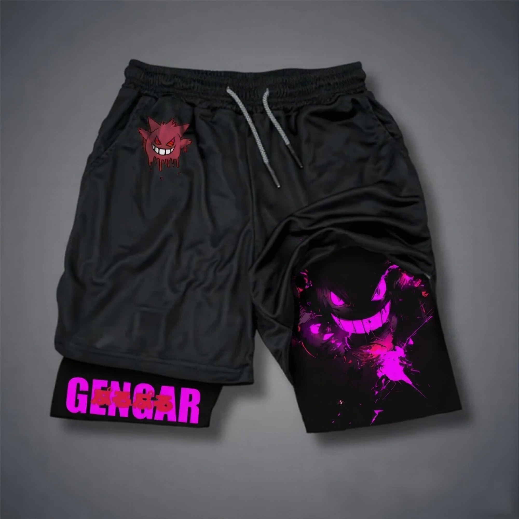 Pokémon Unisex Anime Gengar Shorts