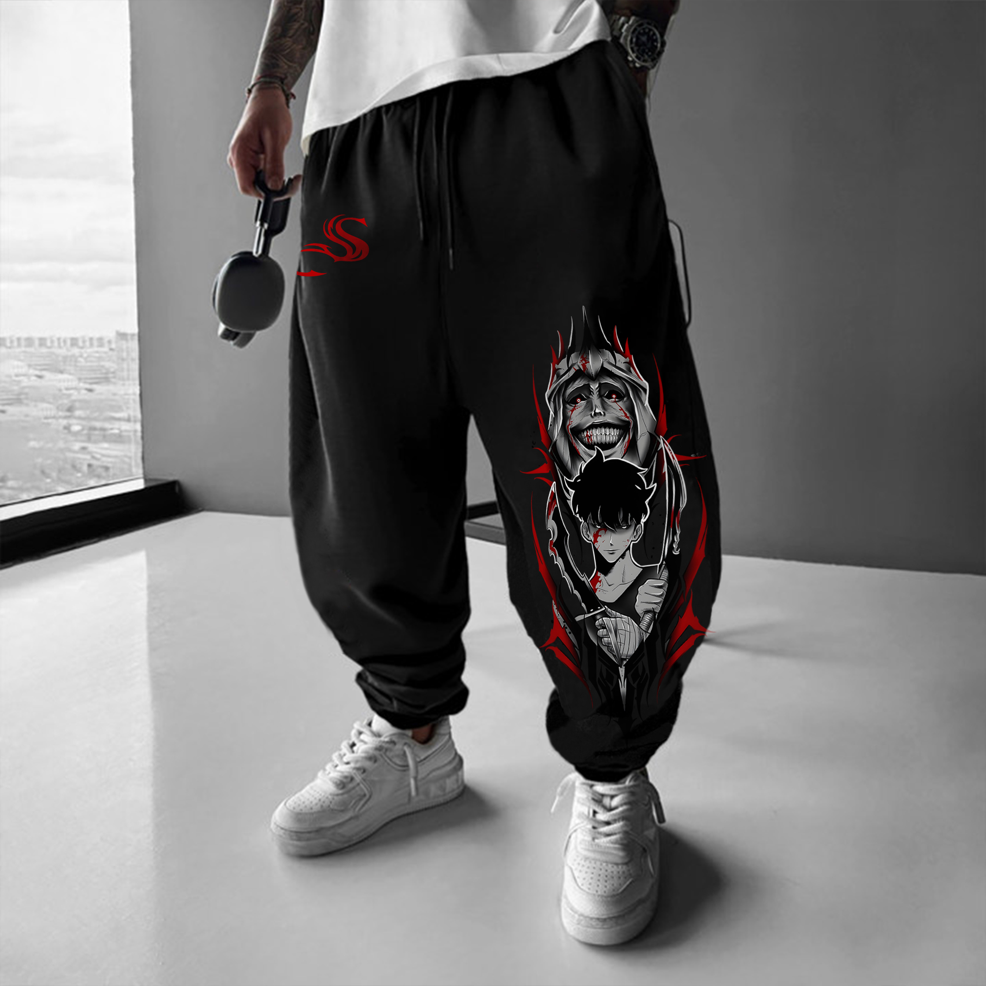 Unisex Casual Anime Streetwear Pants
