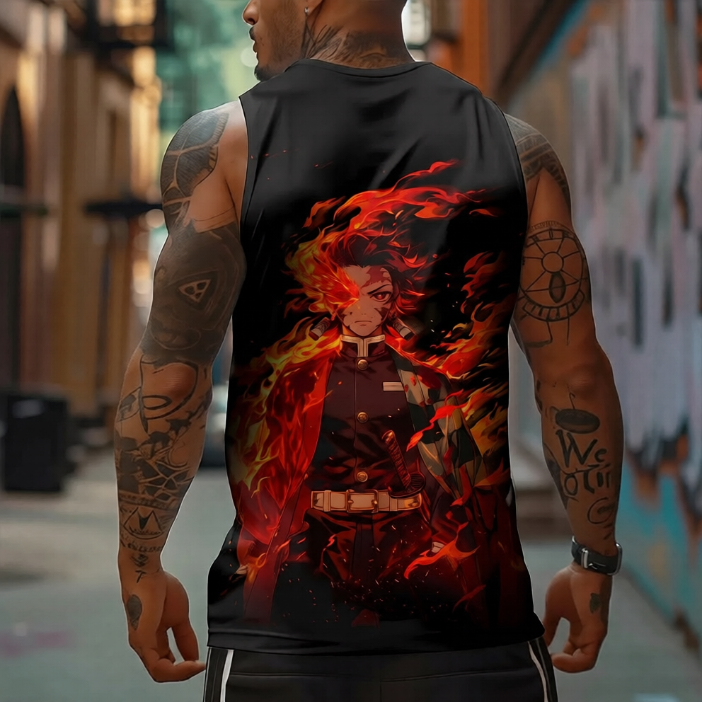 Unisex Demon Slayer Casual Anime  Tank Top