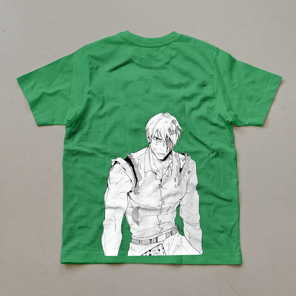 Unisex Oversized Anime Print T-Shirt-AnimeClothe