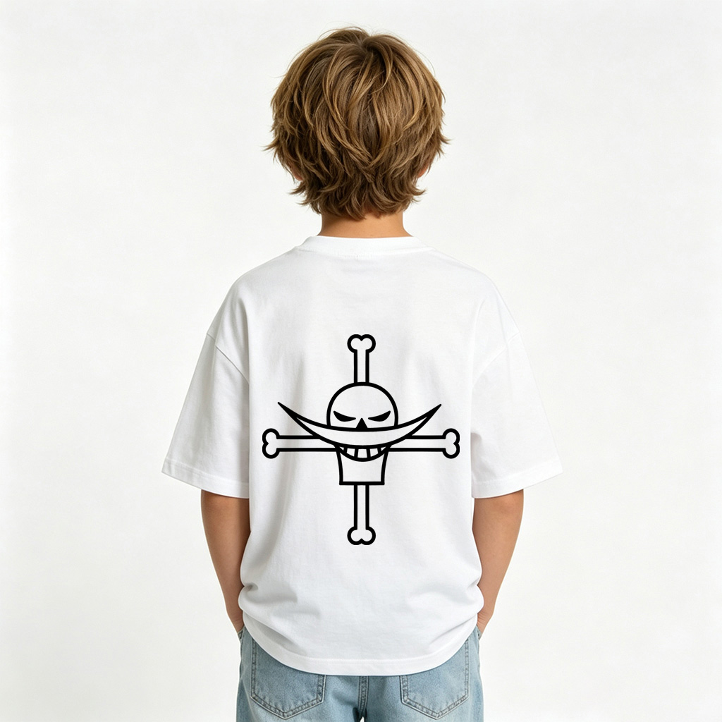 One Piece Anime Graphic T-Shirt for Ace Kids Cartoon Print Cotton Tee