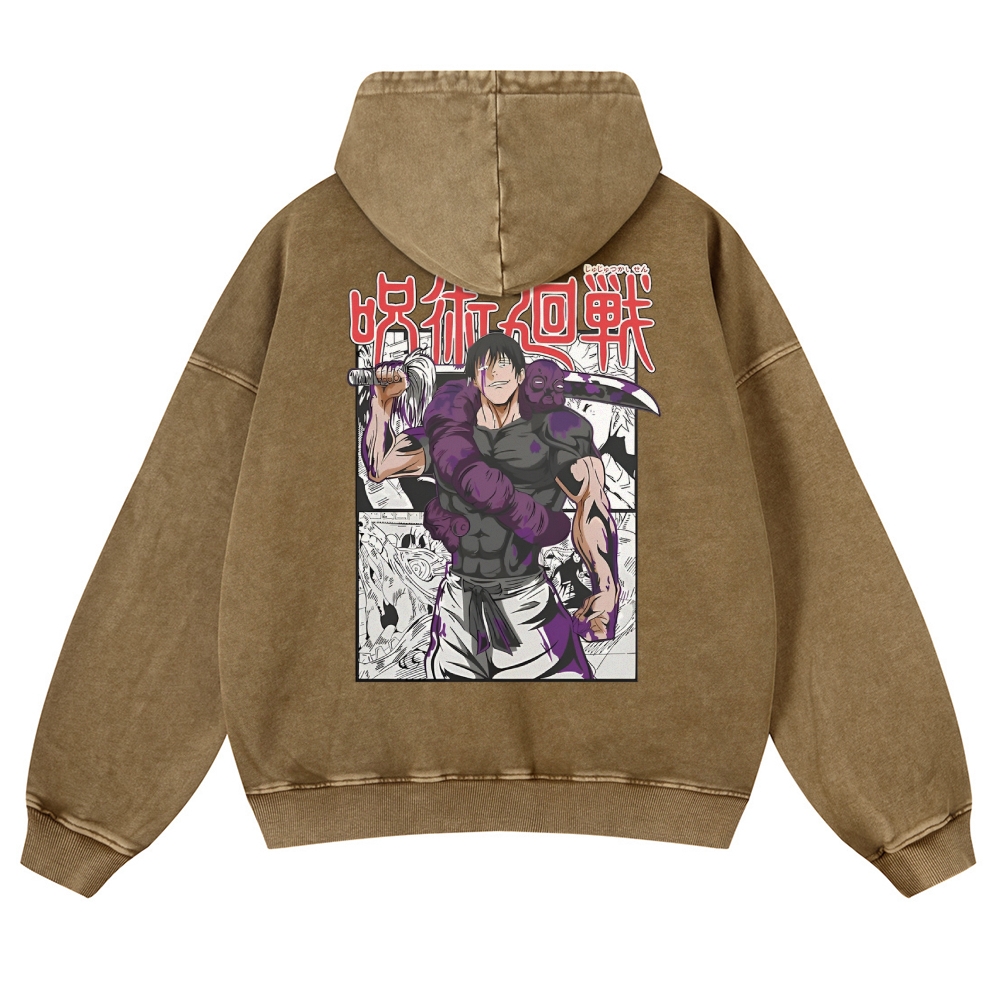 Vintage Washed Hoodie-AnimeClothe