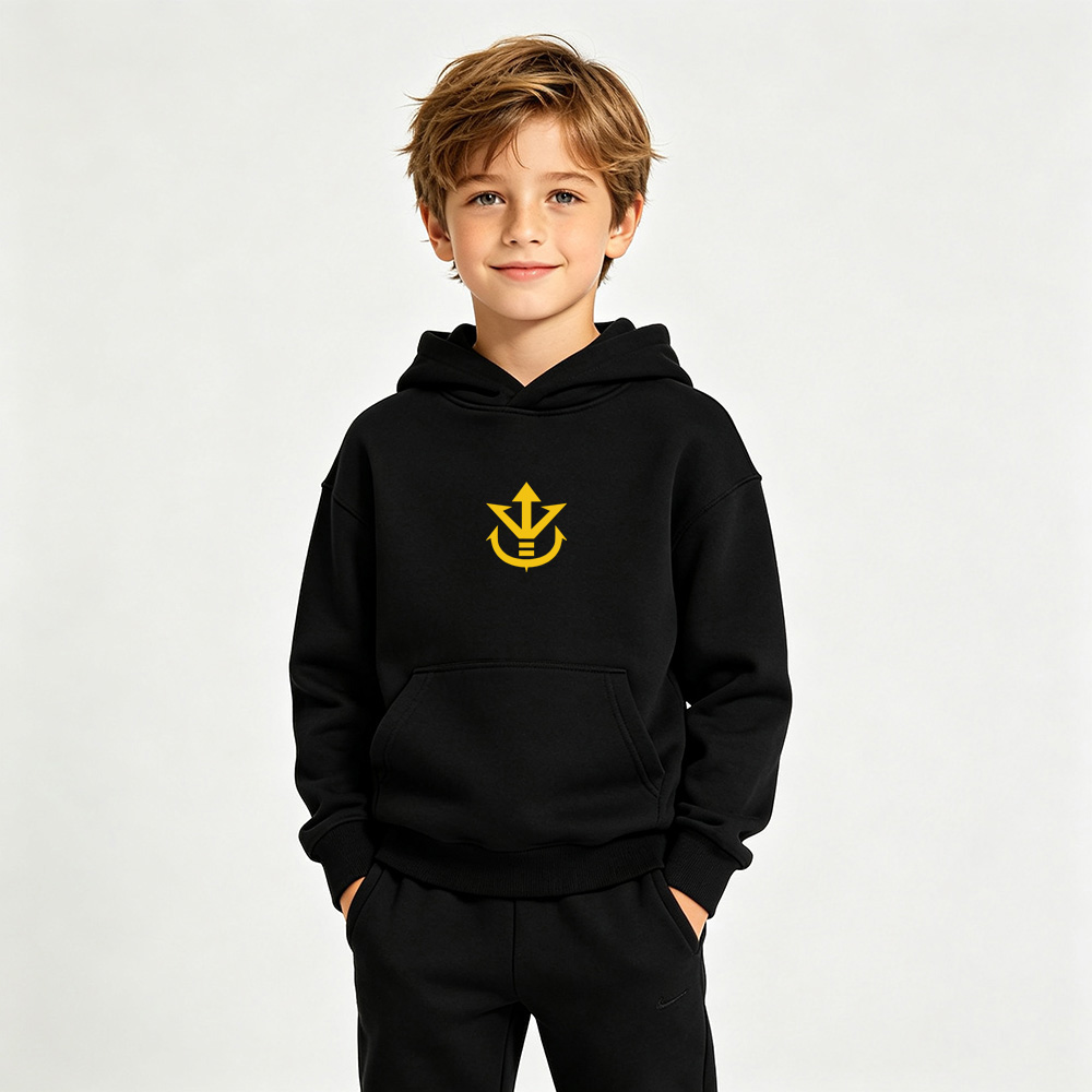 Dragon Ball Anime Graphic Hoodie for Vegeta Kids Cartoon Print Cotton Tee