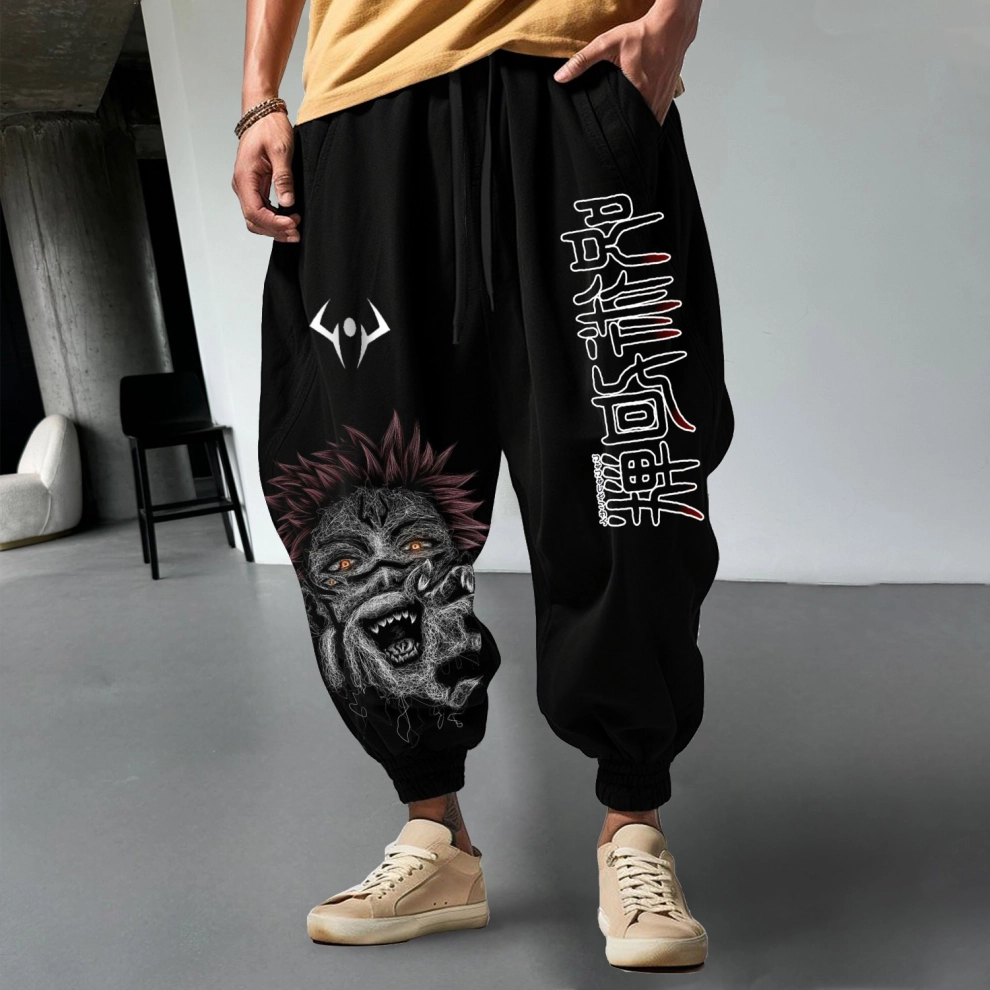 Oversized Anime Loose Harem Pants-AnimeClothe