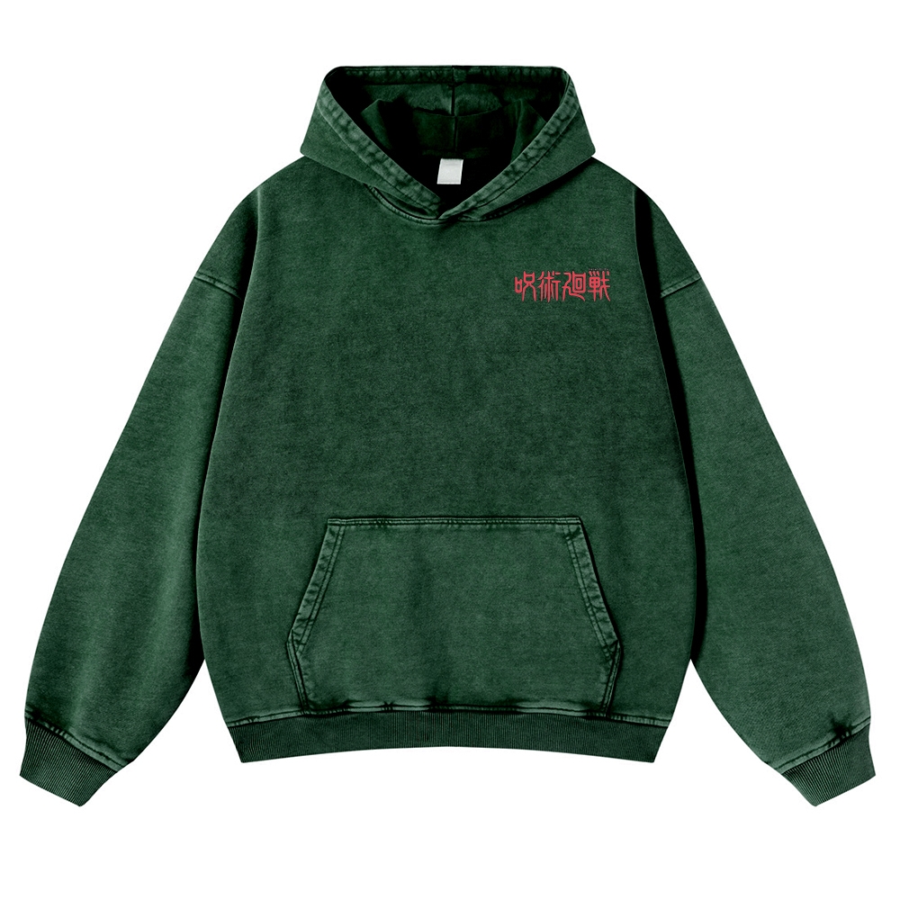 Vintage Washed Hoodie-AnimeClothe
