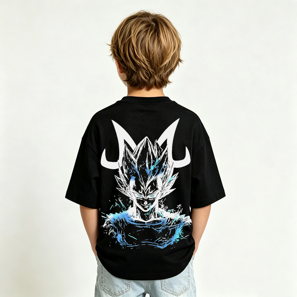 Dragon Ball Anime Graphic T-Shirt for Vegeta Kids Cartoon Print Cotton Tee