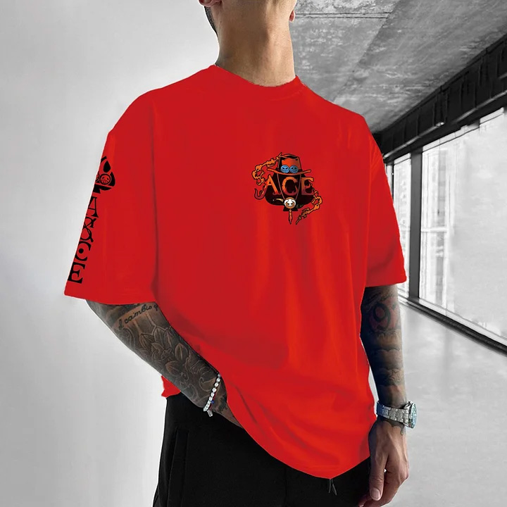 Unisex Anime Inspired Vintage T-Shirt丨