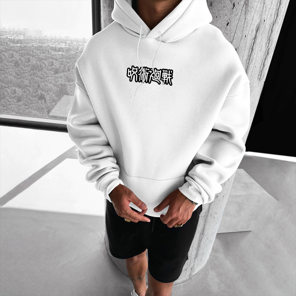 Oversized Unisex Jujutsu Kaisen Anime Print Hoodie-AnimeClothe