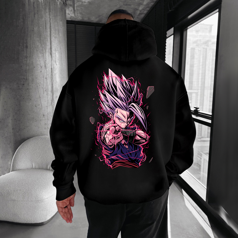 Unisex Anime Graphic Streetwear Vintage Hoodie