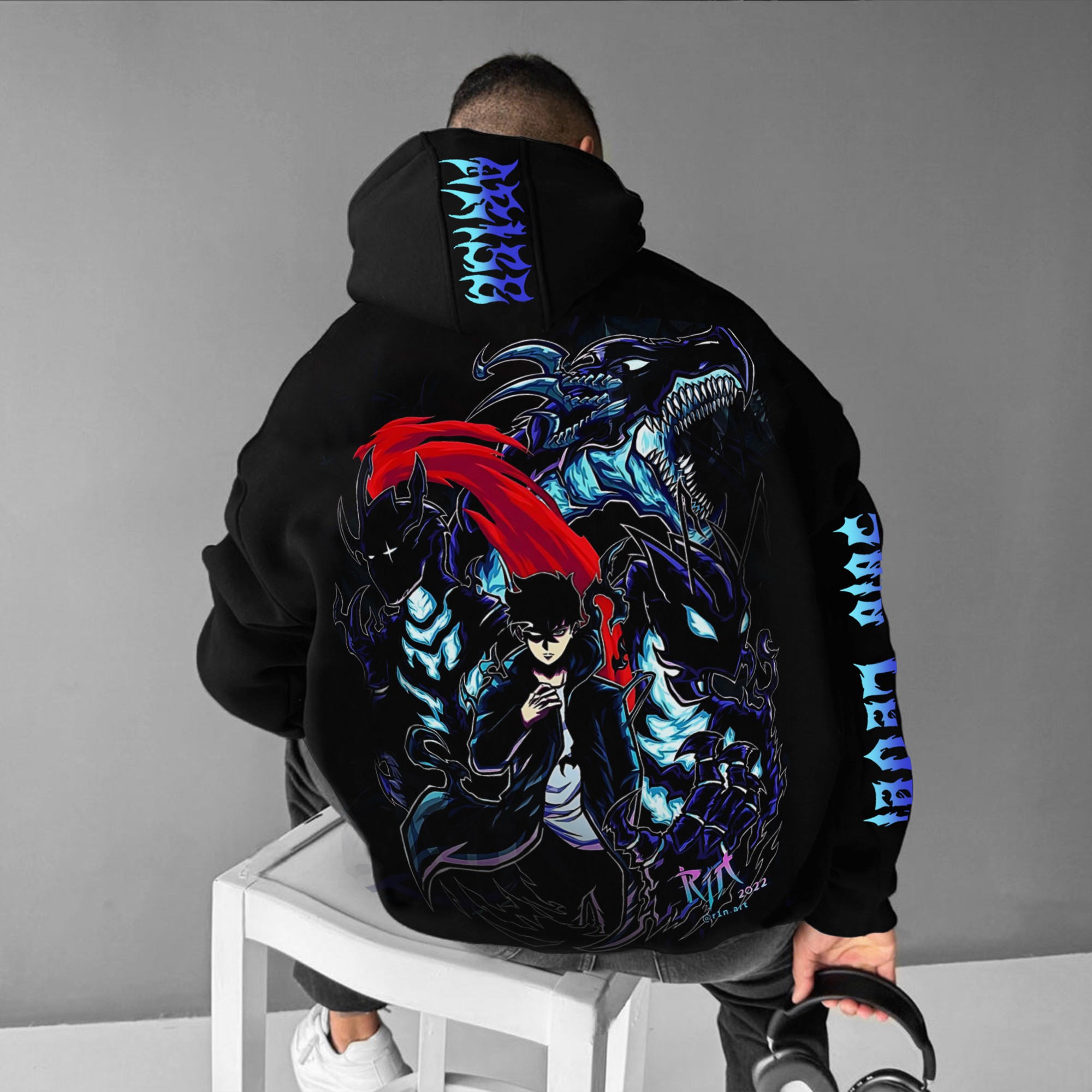 Unisex Anime Graphic Streetwear Vintage Hoodie