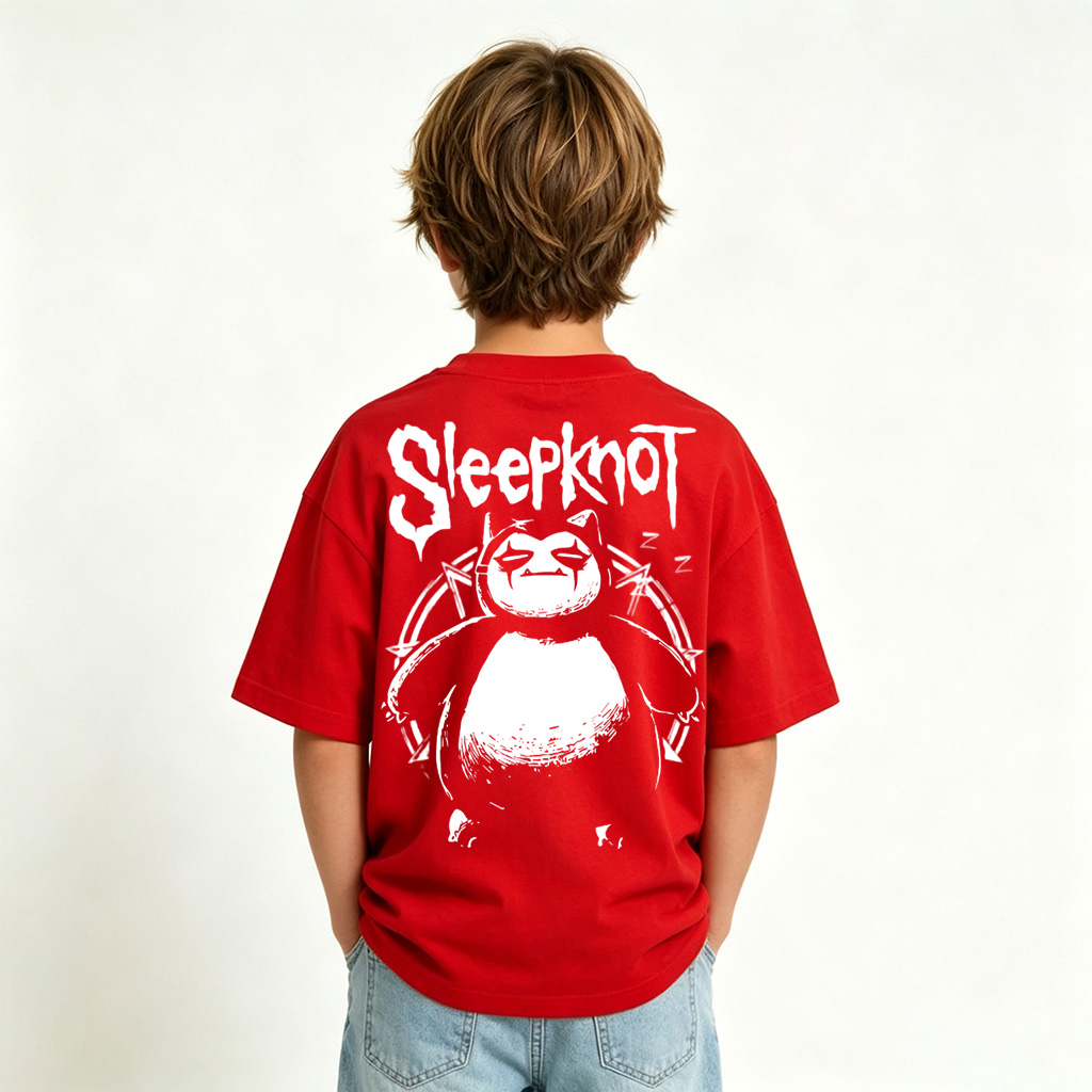 Pokémon Snorlax Anime Graphic T-Shirt for Kids Cartoon Print Cotton Tee