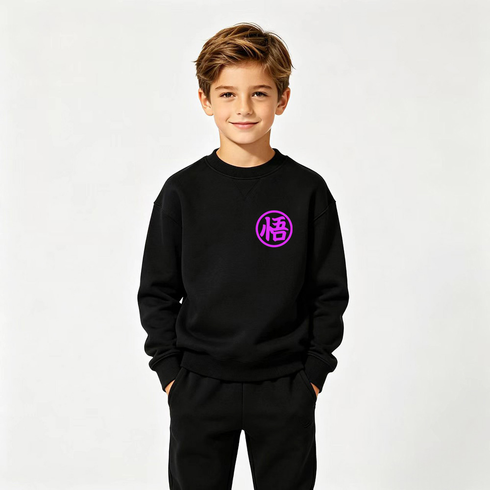 Dragon Ball Anime Graphic Crewneck Sweatshirt for Goku Kids Cartoon Print Cotton Tee